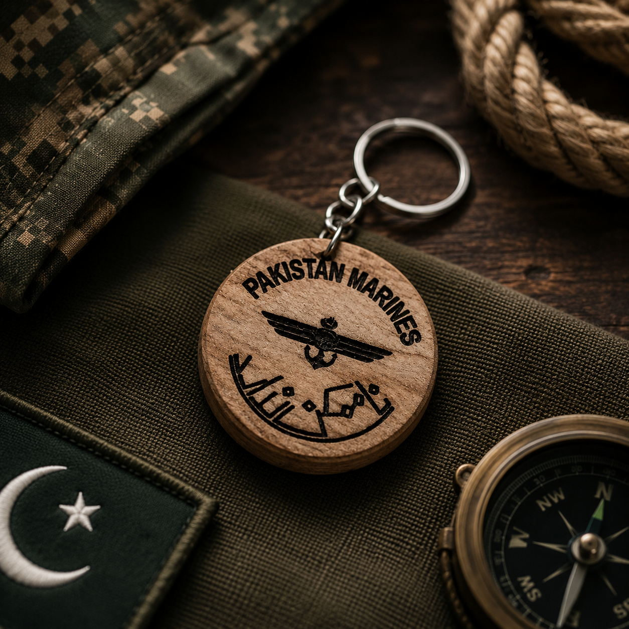 Pak Marines - Wooden Key Chains