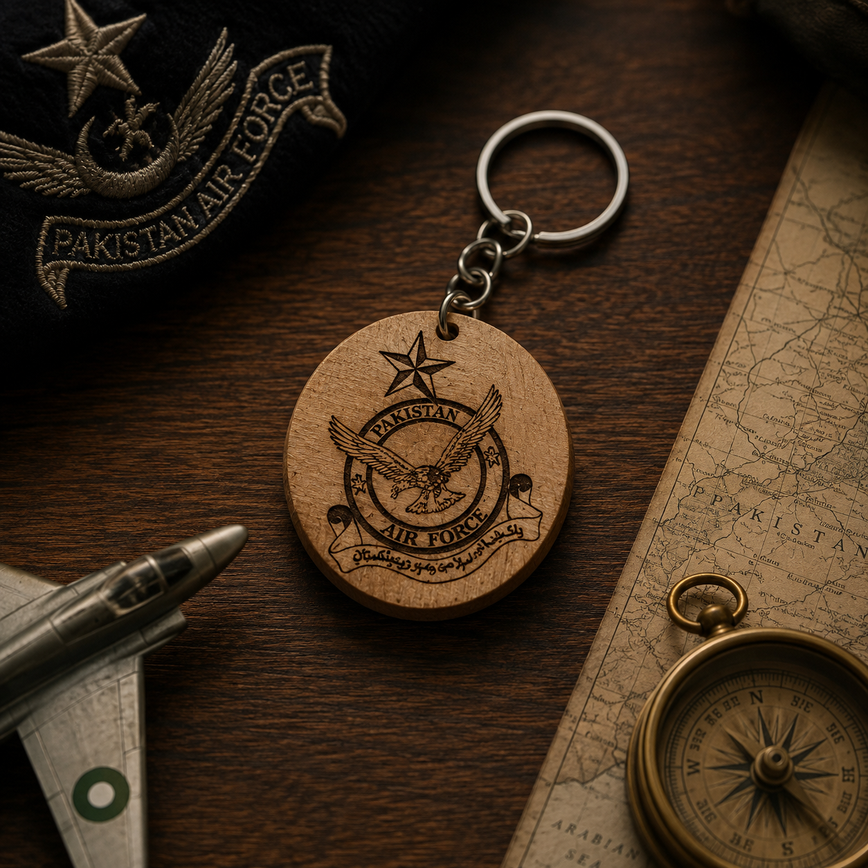 PAF - Wooden Key Chains